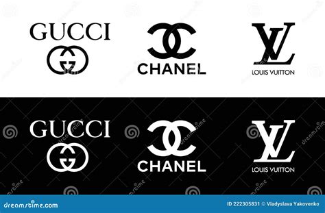 gucci and chanel logos